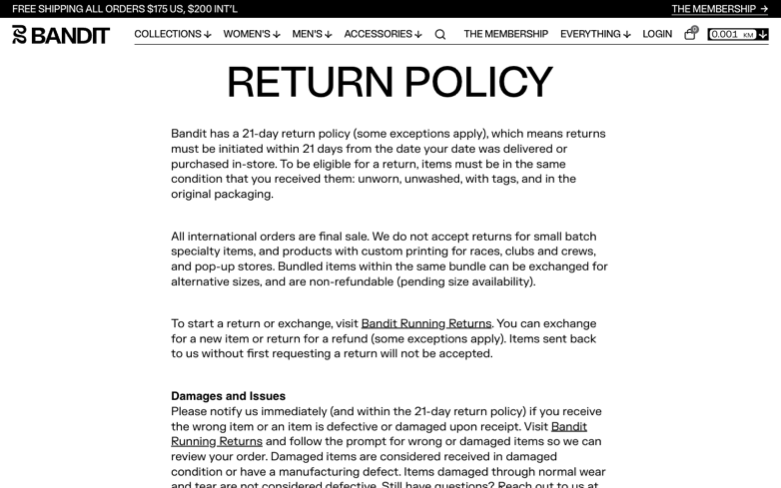 Bandit Running page where the agent's errand stalled — the last screen before it stopped