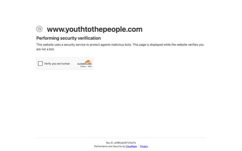 Youth To The People page where the agent's errand stalled — the last screen before it stopped